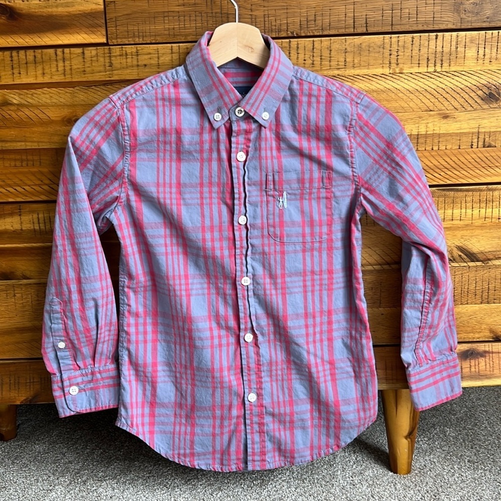 Johnnie - O Boys Classic Fit Plaid Button Down Shirt